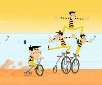 Les Dalton en roue libre